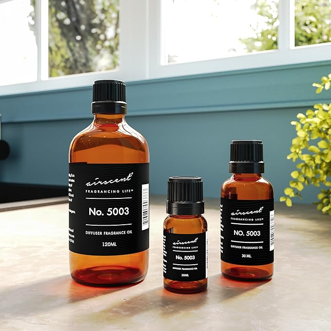 AirScent Coco-Inspired Diffuser Oil - No. 5003 Perfume Dupe - Premium Fragrance Oil Blend for Ultrasonic and Waterless Diffusers and Crafting - 30 ml, 1 fl oz Glass Bottle with Dropper