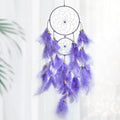 Purple Dream Catcher, Dreamcatcher for Girls,Handmade Feather Mobile Wall Decor Hanging for Girl Women Bedroom Dorm Room Decorations Home Ornament Birthday Festival Craft Gift