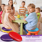 Libima 4 Pcs Glitter Wiggle Seat for Sensory Kids Inflated Wobble Cushion Sensory Seat Flexible Seating for Classroom Elementary, Balance Disc for Kids Adult Office Home