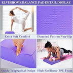 Small Balance Board, Exercise Balance Pad, Yoga Mat Thick, Non-Slip Foam Pad, Yoga Mats for Balance Exercise Stability Workout, Knee Pads Trainer for Physical Therapy Strength Training Ankle Exercises