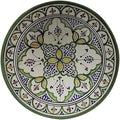 Ceramic Plates Moroccan Handmade Serving Wall Hanging Exquisite Colors Decorative 14 inches Diameter