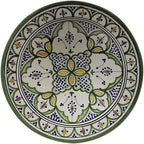Ceramic Plates Moroccan Handmade Serving Wall Hanging Exquisite Colors Decorative 14 inches Diameter
