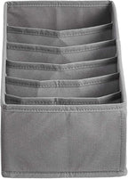 Amazon Basics Underwear Drawer Organizer Dividers for Closet Organization and Storage, Fits Perfectly in Dresser, 2-Pack, Gray | Pack of 2