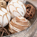 ANDALUCA Decorative Balls Bag Bowl Filler Home Decor (Beige)