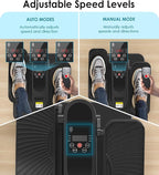 HOMGIM Under Desk Elliptical Machine - Quiet Motorized Leg Exerciser with Smart Remote, 12-Speed Manual Programs Auto/3 Auto Programs LCD Display & Bidirectional Motion for Home/Office