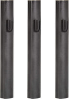 3-Piece Aluminum Door Mezuzah Cases: Special Profile, No Holes, 4-Inch 10cm Hebrew Parchment Scroll Holder Boxes