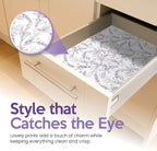 Lavender Scented Drawer Liners for Dresser Drawers (10 Large Sheets, 19.7" x 14.4") - Non Adhesive Drawer Paper Liner for Bedroom Dresser & Closet Shelves by Linda’s Essentials