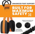 Adjustable Pull Up Assistance Bands with Foot and Knee Support, Heavy Duty Resistance Bands for Pull Up Bar, Full Body Strength Training System for Home Gym, Pull Up Assist Bands with Handles and Bag