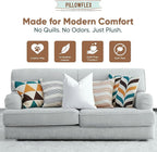 Pillowflex Synthetic Down Alternative Pillow Inserts for Shams - Comfy Pillows for Sleeping, Perfect Pillow & Best Sleeping Pillows, Handmade Down Alternative Throw Pillow Inserts - (30x30 Set of 2)