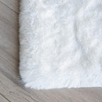 White Faux Fur Rug 5x7 Rugs for Living Room Shag Washable Area Rug Fuzzy Rugs for Bedroom Girl Room Decor Rectangle Rug