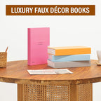 PROBENEX ICON Large | 4 PCS Faux Decorative Books for Home Decor | Not Real Books (Cardboard Boxes) | Coffee Table, Shelf Styling & Modern Aesthetic Accent Pieces for Living Room