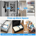 20Pack Thickened Space Saver Vacuum Storage Bags for Clothes with Hand Pump, (5 Jumbo+5 Large+5 Medium+5 Small) Vacuum Sealed Bags for Clothing, Comforters and Blankets