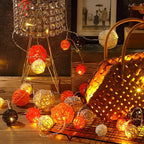 Patelai 36 Pcs Wicker Rattan Balls Decorative Balls for Vase Centerpiece Bowls Orbs Filler for Home Decor,4 Sizes(Bright Color,2.4'',2'',1.6'',1.2'')
