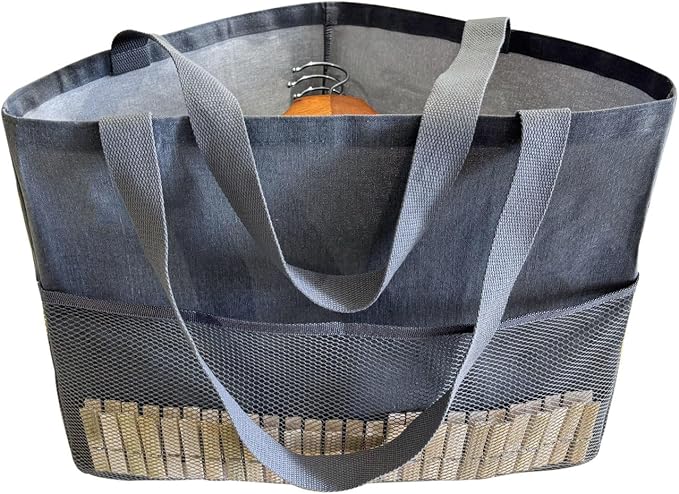 Clothes Hanger Organizer Holder for Space Saving, Fresheracc Hanger Triangle Storage Bag with Handles for Closet Tidier Laundry Rooms Wardrobe Drying Rack, Waterproof Container (Mesh Grey)