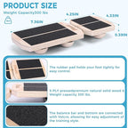 Ankle Balance Board, Non-Slip Strengthener Wood Wobble Board for Sprained, Posture Correction - Home Stability Exercises Balance Board