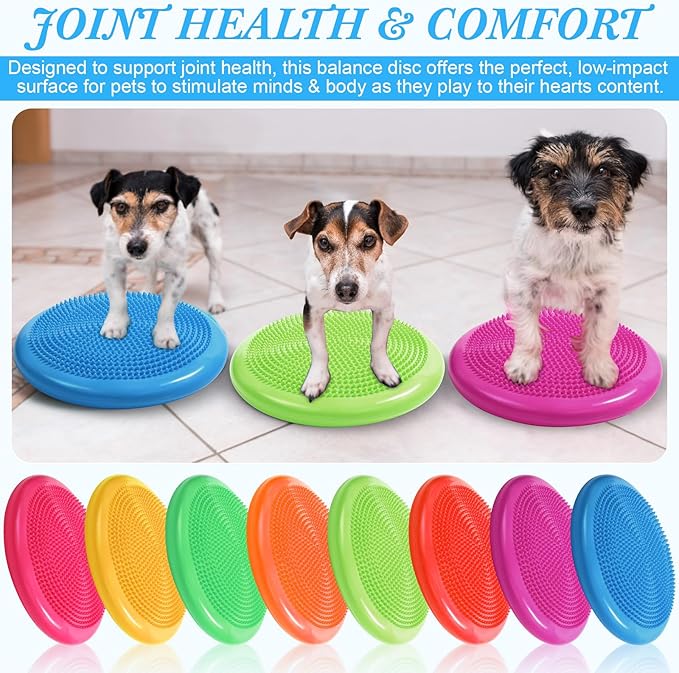 Libima 8 Pcs Wiggle Seat for Sensory Kids Flexible Wobble Cushion Non Slip Balance Disc for Adults Core Strength Physical Exercise Improve Posture School Home Office