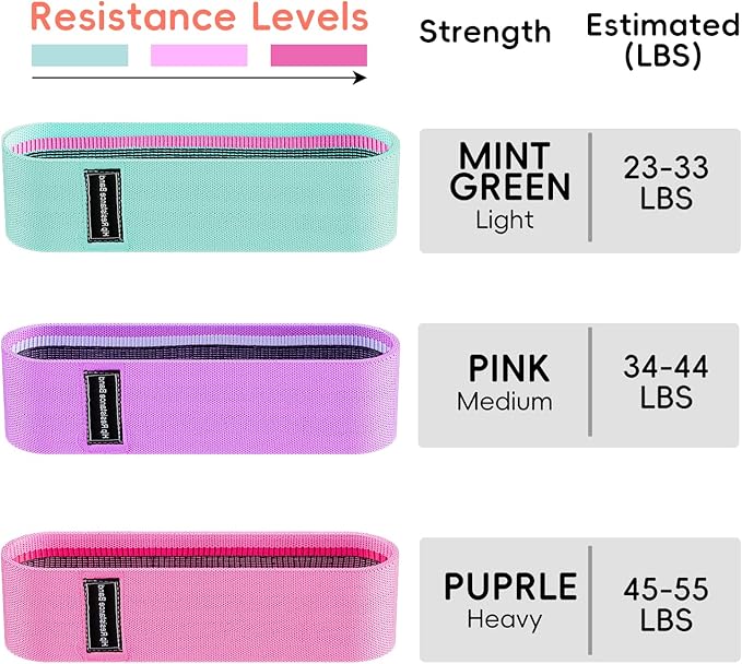 11 Pcs Ankle Resistance Bands with Cuffs, Glutes Workout Ankle Weights for Women Working Out, Exercise Bands Set with Ankle Straps for Leg Butt Exercise Equipment - Perfect for Home Workouts