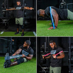 Serious Steel Fitness 32" Resistance Training Bands (Portable Exercise Band System Training Bands- Great for Individuals Under 5'10")