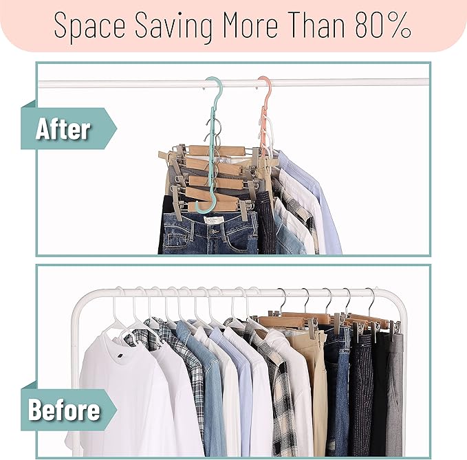 Mr. Pen- Space Saving Hangers, 8 Pack, Boho Colors, Magic Hangers