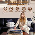 Vacuum Bags for Travel with Wireless Rechargeable Pump, Compression Space Saver Bags for Clothing, Luggage & Suitcase, 15 Combo Travel Size