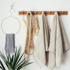 3pcs Golden Metal Scarf Ring Hangers and Belt Organizer, Round Iron Clothes Rack for Women’s Tie Storage, Wall Closet Accessory for Scarves, Shirts, and Jackets
