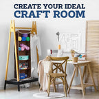 ZOBER Hanging Closet Organizer, 5-Shelf - Hanging Storage Organizer Shelves for Clothes, Towels, Toys - College Dorm Room, Nursery, & Home Closet