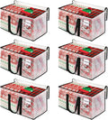 BlissTotes Moving Bags, 125L 6-Pack Storage Bags, Moving Box Heavy Duty Extra Large, Moving Totes with Zipper, Reinforced Handles Boxes for Packaging Moving, Decorative Wreath Storage
