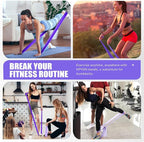 HPYGN 3 Levels Non-Latex Exercise Bands for Physical Therapy & Yoga, Professional Resistance Bands Set for Working Out, Strength Training, Pilates & Rehab, TPE Elastic Stretch Bands for Seniors, Women