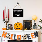 Lacosu Wall Pediments Halloween Signs,You are Dearer to Me Than All the Bats,Gothic Wall Decor,Witchy Wall Decor,10x8 Inches