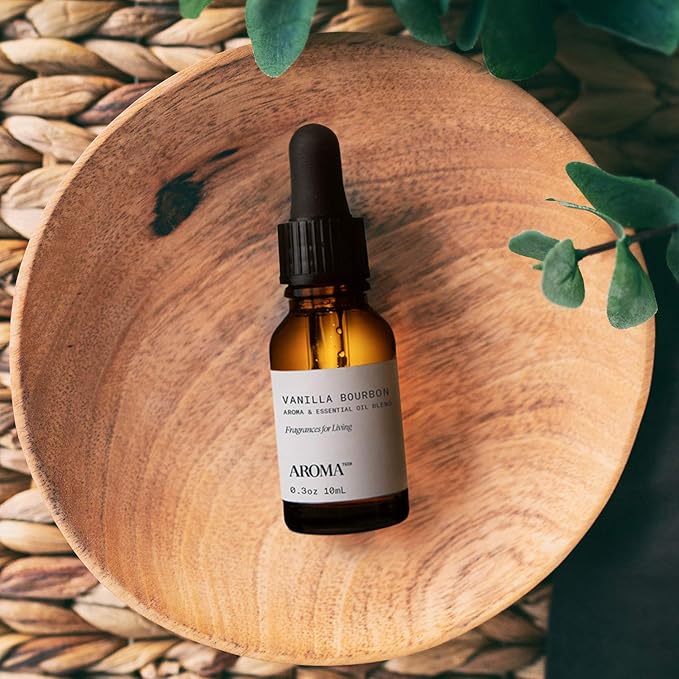 AromaTech Vanilla Bourbon Aroma Essential Oil Blend: Luxury Hotel Inspired Aromatherapy with Vanilla Bean, Bourbon & Oak Barrel for Ultrasonic Diffusers & Nebulizers (0.33 Fl Oz (Pack of 1))