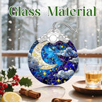 Night Sky Christmas Ornaments: Christmas Tree Ornaments, Holiday Decor for Star and Moon Lover, Stocking Stuffers, Gift Ideas, Xmas Gifts & Gifts for Art Lover