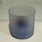WGV Cylinder Vase, Diameter 5", Height 5", Frosted Glass Floral Planter Container, Floating Candle Holder for Wedding Party Event Home Office Decor, 1 Piece