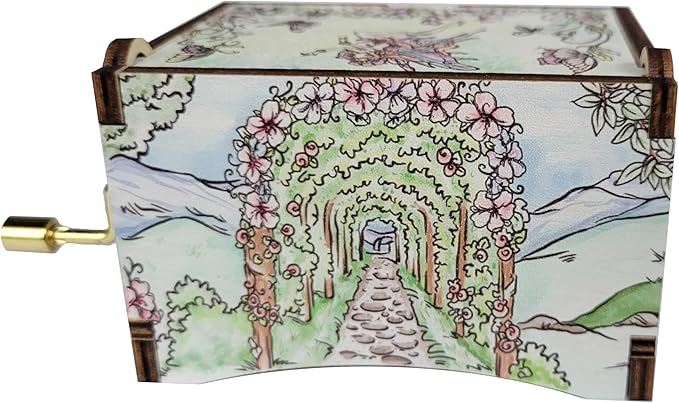 TheLaser'sEdge Fairy Music Box with Song Waltz of the Flowers, Gifts for Women, Men, Birthday, Christmas, Mother’s Day, Anniversary or Merchandise Decor