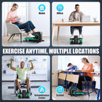 ANCHEER Under Desk Elliptical Machine - Quiet Pedal Exerciser for Seniors, Office & Home, Low-Impact Seated Leg Workout Equipment, Smart LCD Display, Remote Control