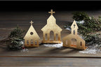 Mud Pie Med Gold Tin Church Table SITTERS