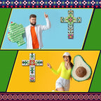 Pinkunn 2 Pcs Mexican Cross Wall Decor Floral Day of The Dead Decoration Hand Painted Wood Wall Art Dia De Los Muertos Altar Decorations Spanish Cross Decor for Home(Vibrant Flower)