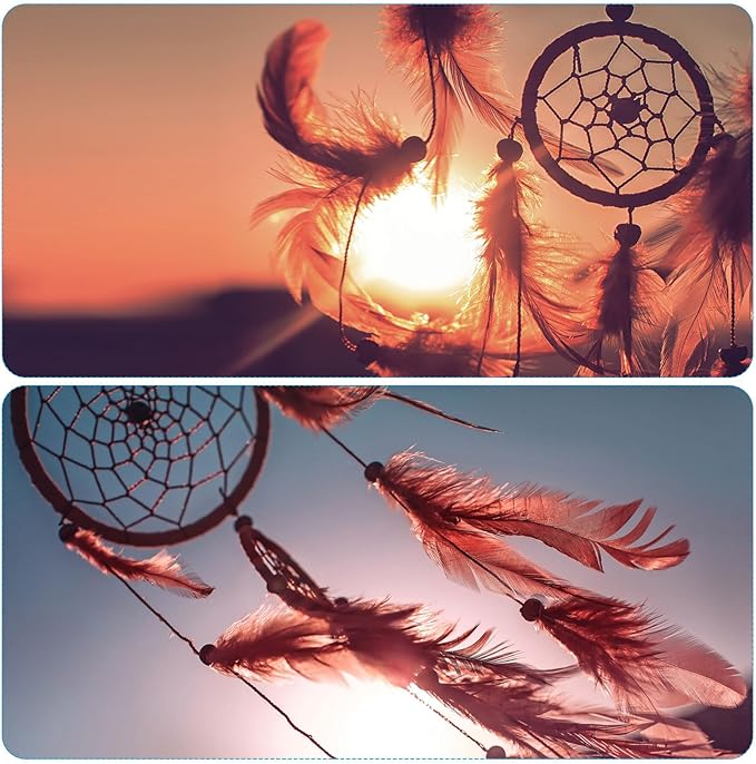 PATIKIL DIY Dream Catcher Kit, Making Dream Catcher Supplies Wall Hanging Handmade Dream Catcher Kits for Beginner Style 3, Pink