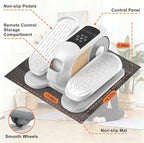 Mini Under Desk Elliptical Low Impact Electric Leg Exerciser As Seen on TV While Sitting for Seniors with Non-Slip Mat Quiet & Portable for Home and Office
