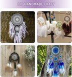 8Pcs Gold Macrame Dream Catcher Rings Metal Hoops DIY Floral Macrame Hoop for Wall Hanging Crafts 4 Size Wreath Ring for Wedding Wreath Decor (Circle and Moon)