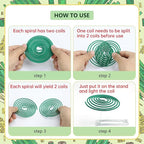SCENTORINI Citronella Coils, 48 PCS Citronella Incense with Coil Holder, Suitable for Summer Home Outdoor Use, Pool Side, Patio, Camping, Porches, Courtyards, Farms, Garden Planting Area