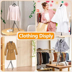 Adjustable Shirt Display Stand 32-63 Inch, Foldable Clothing Display Stand Mannequin Torso for Retail Vendors, Multi-Use Steamer Rack Stand for Clothes Garment