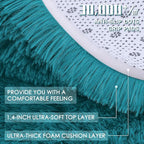 OLANLY 2x4 Machine Washable Runner Rugs for Hallway, Soft Fluffy Shaggy Bedside Rugs for Bedroom, Living Room, Indoor Floor Carpet for Kids Girls and Boys, Nursery Rooms, Home Decor Aesthetic, Teal