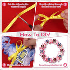 Leis for Graduation 2026, Artificial Flower Wreath with Cards Graduation Lays Gifts, Congrats Grad for High School