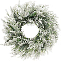 26'' Large Lavender & Eucalyptus Wreath for Front Door - Artificial Eucalyptus Leaves Greenery Outdoor Wreath for Wedding Farmhouse Porch Wall Room Home Decor (White)