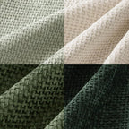 MIULEE Pack of 4 Couch Throw Pillow Covers 22x22 Inch Neutral Green Soft Decorative Chenille Pillow Covers Farmhouse Accent Cushion Covers for Boho Spring Home Decor Sofa Bedroom Living Room