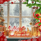 Teenyyou Christmas Table Decoration Merry Bright Christmas Metal Word Sign Merry Bright Table Centerpiece Xmas Party Decor Gift with Wooden Base for Holiday Tabletop Desk Decoration