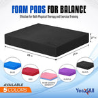 Yes4All Balance Pad, Nonslip TPE Foam Balance Pad with Upgraded Sizes - L, XL, XXL Balance Mat for Fitness, Yoga & Stability Training - Multicolor Options