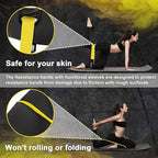 Supertrip Resistance Loop Bands with Protective Sleeves Booty Bands for Women Men 2 Pack Latex Resistance Bands and 1 Pair Non-Slip Functional Sleeves Nylon Webbing Neoprene Padding
