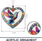 Hummingbird Gifts for Women, Hummingbird Christmas Ornaments, Mom Gift for Bird Lovers, Hanging Decor for Tree Window Home Decorations, Bird Christmas Ornament, Housewarming Gift