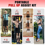 Pull Up Bands, Heavy Duty Resistance Bands with Handle, Workout Bands for Pull Up Bar, Pullup Assist Band Set for Exercise, Full Body Workout, Home Gym for Enhanced Strength, Muscle Training